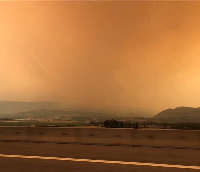 Smokey Skies over Armstrong, BC.